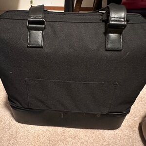 BEIS Black mini convertible weekender